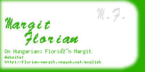 margit florian business card